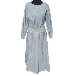 Vintage Denim Blouson Dress | Women's S | Mill Valley Cotton